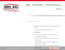 Tablet Screenshot of immobau-gmbh.de